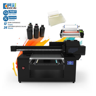 Bon prix KECAI multifonctionnel en verre en pierre en cuir en bois en PVC ABS TPU Machine d'impression de boîtier de téléphone autocollant d'étiquette grande imprimante à plat UV 5060 en ligne
