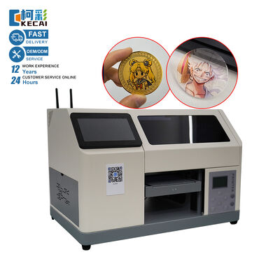 Good price KECAI AI Smart Newest A5 XP600 Inkjet Flatbed UV Printer With Smartphone App Control for Custom Phone Cases Golf Balls Badges online