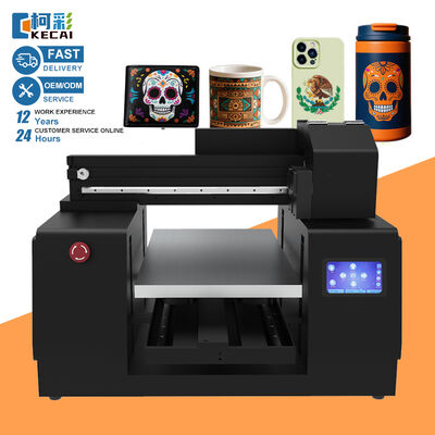 Guter Preis KECAI 3060 UV Anpassungsticker Acryl Metall Glas Kunststoff Holz Epson XP600 Druckmaschine 30*60cm Inkjet UV Flatbed Drucker Online