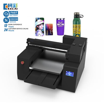 Good price KECAI Small Business 4050 Printing Machine Metal Sheet Frisbee Acrylic Ceramic Tile Crystal Logo Advertising UV Flatbed Printer online