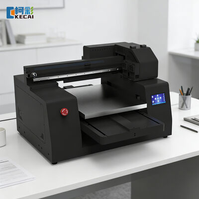 Buen precio KECAI 4050 Impresora UV de cama plana con tinta blanca y barniz Industrial XP600 Impresora UV de cabeza para vidrio metálico madera acrílica en línea