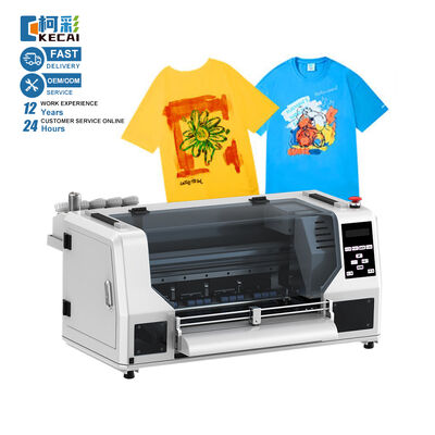 Guter Preis KECAI Automatischer A3 Weißfarbdruck 30cm Doppeldruckkopf XP600 T-Shirt für Haustiere DTF-Drucker mit CE Online