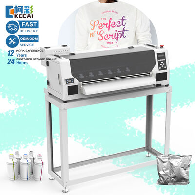 Buen precio KECAI A1 de escritorio de 24 pulgadas DTF Transferencia de calor con doble cabeza XP600 Impresora T-shirt máquina de impresión de película de rollo de 60 cm XP600 DTF Impresora en línea