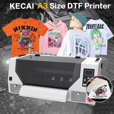 Good price KECAI A3 XP600/I1600 Dual-Head Desktop DTF Printer Thermal Transfer Flatbed 30CM DTF Inkjet Printer for Clothing Costume online