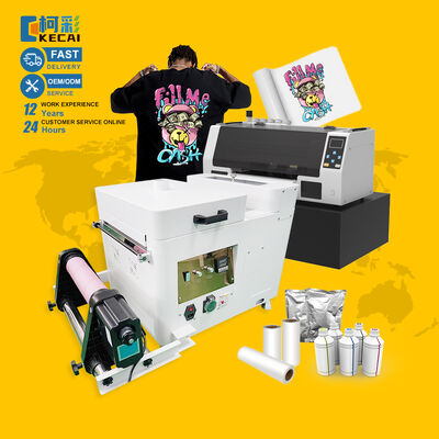 Good price KECAI XP600 30cm T-shirt DTF Printing Machine with Heater Transfer PET Film Printer Shaking Powder Machine No Cut online