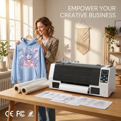 Good price Commercial DTF Printer with Epson XP600 Printhead 1440 DPI Resolution and White Ink Circulation System online